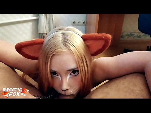 ❤️ Kitsune anameza mboo na kumeza mdomoni Ponografia yenye ubora ﹏